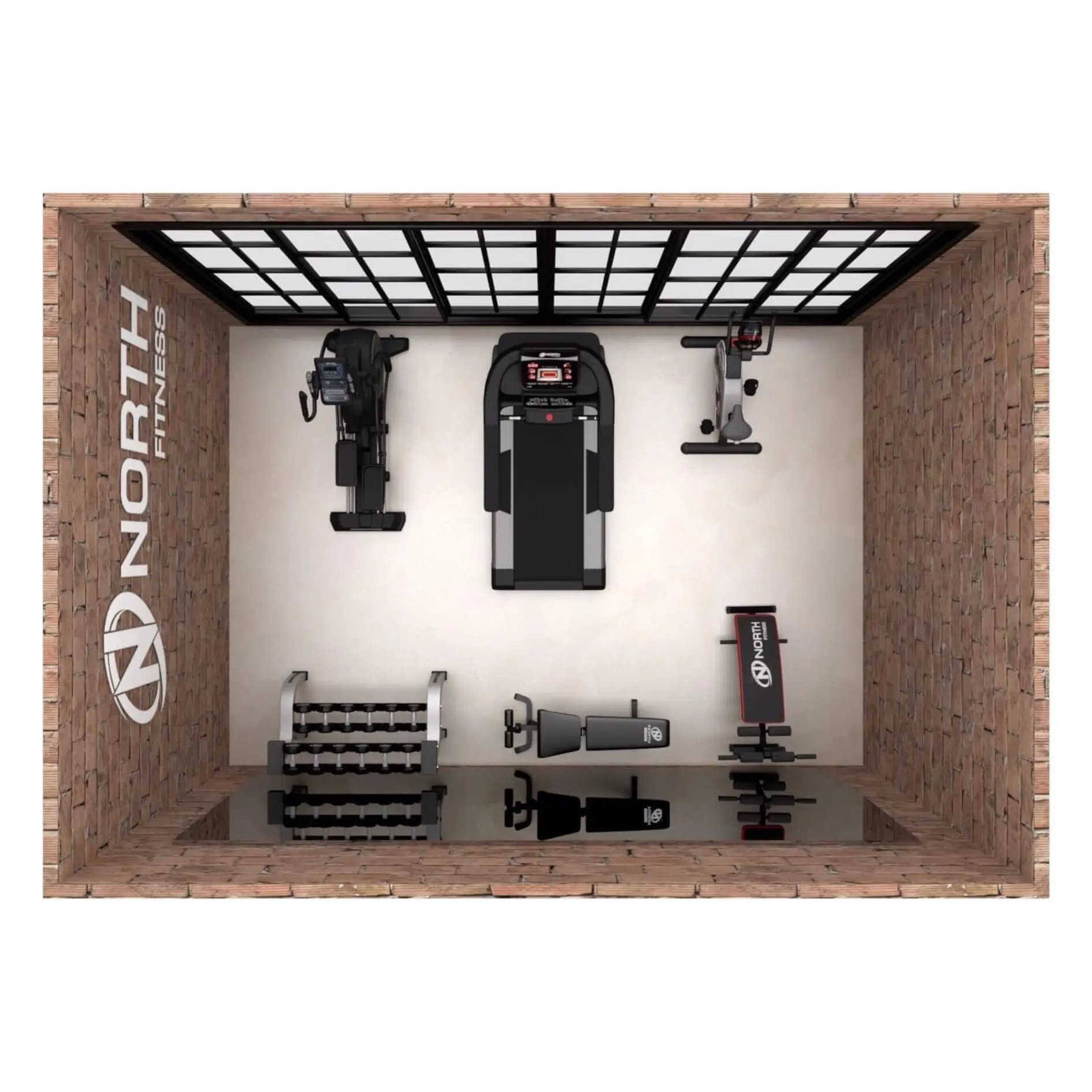 ภาพ 3D ห้องฟิตเนส ของ northfitness