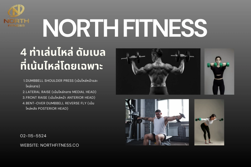 4 ท่าเล่นไหล่ ดัมเบล