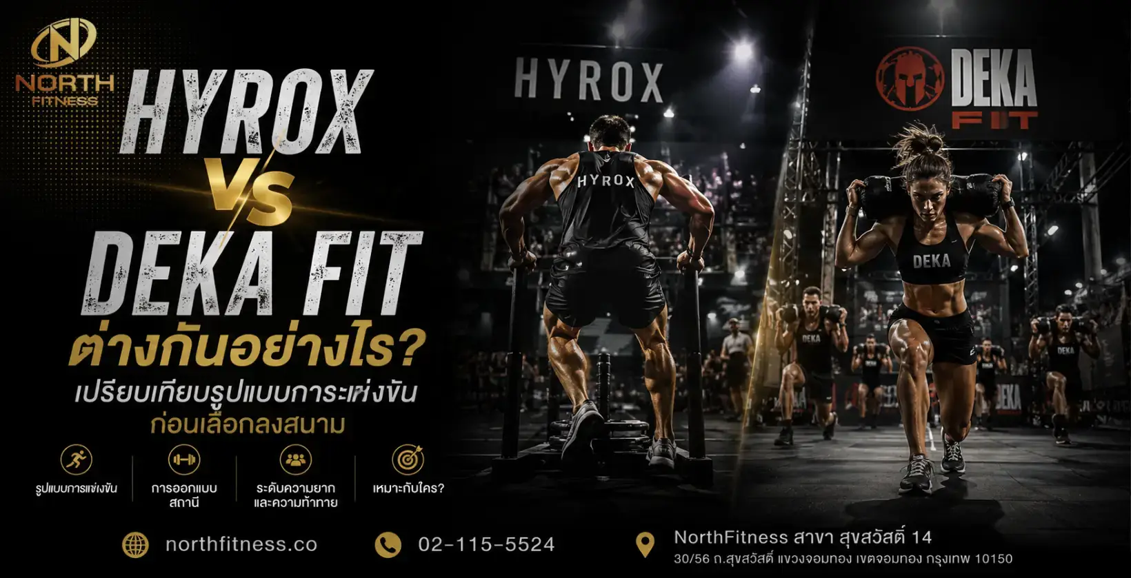 HYROX กับ DEKA FIT ต่างกันอย่างไร